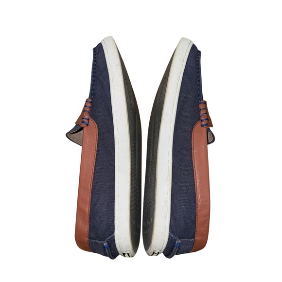 Cole Haan Nantucket 2.0 Penny Loafers Canvas/Leather Shoes Pre-Owned Mens 10M - Picture 11 of 17